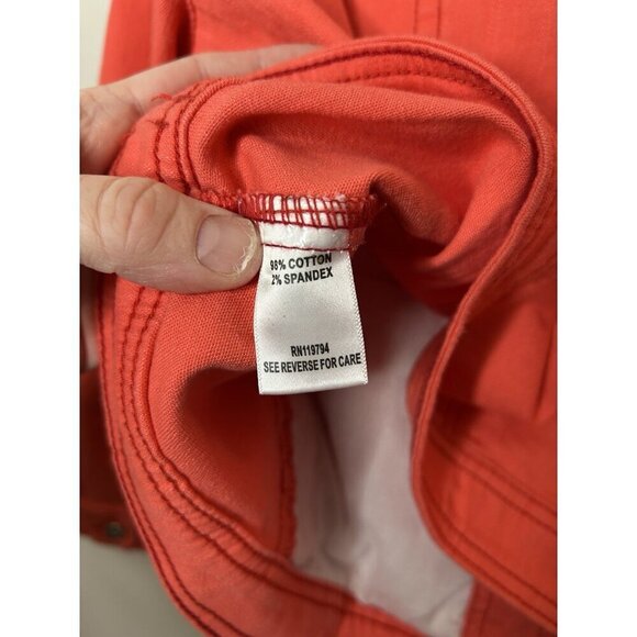 One World Orange Denim Long Sleeve Button Down Jean Jacket Size 2X NWT - Picture 11 of 11